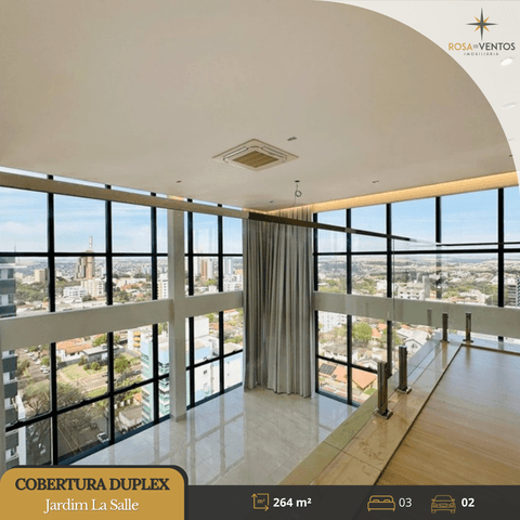 Cobertura à venda em Toledo, Jardim La Salle, com 3 suítes, com 264.27 m², Edifício Villa Madero