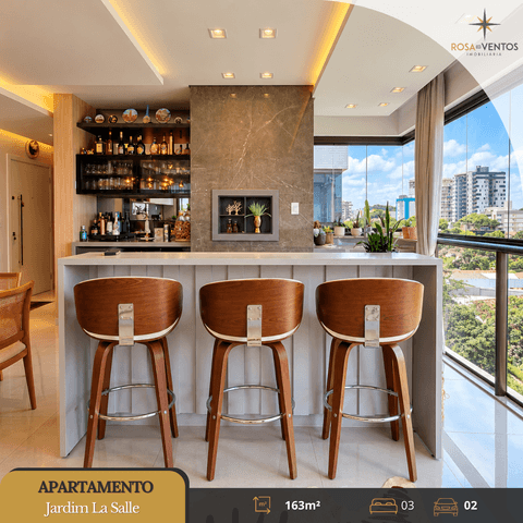 Apartamento à venda em Toledo, Jardim La Salle, com 3 suítes, com 163 m², EDIFÍCIO DOM FELIM