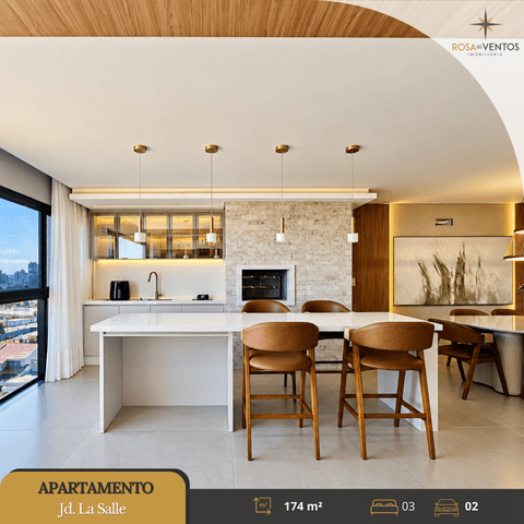 Apartamento à venda em Toledo, Jardim La Salle, com 3 quartos, com 194.46 m², Edifício Villa Madero