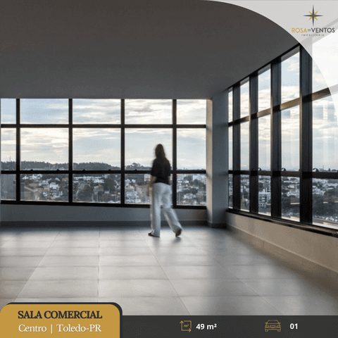 Sala à venda em Toledo, Centro, com 49.05 m², Corporativo Taipas