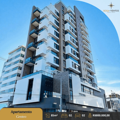 Apartamento no Residencial Acqua, com 02 suítes, com 85,63m² de área privativa.