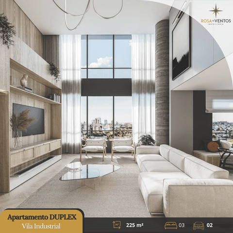 Apartamento à venda em Toledo, Vila Industrial, com 3 suítes, com 225 m², Edifício Nord