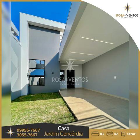 Casa à venda em Toledo, Jardim Concórdia, com 01 suíte + 02 quartos, com 142.39 m² de área construída.