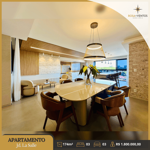 Apartamento à venda em Toledo, Jardim La Salle, com 3 quartos, com 194.46 m², Edifício Villa Madero