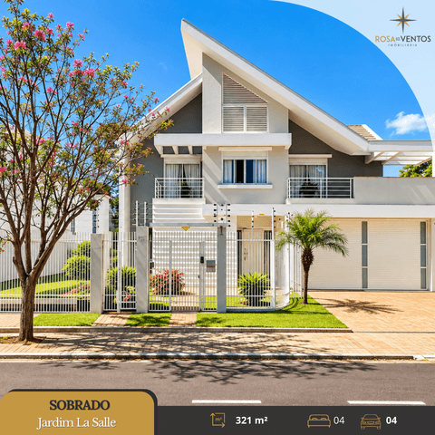 Sobrado à venda em Toledo, Jardim La Salle, com 4 quartos, com 321.61 m²